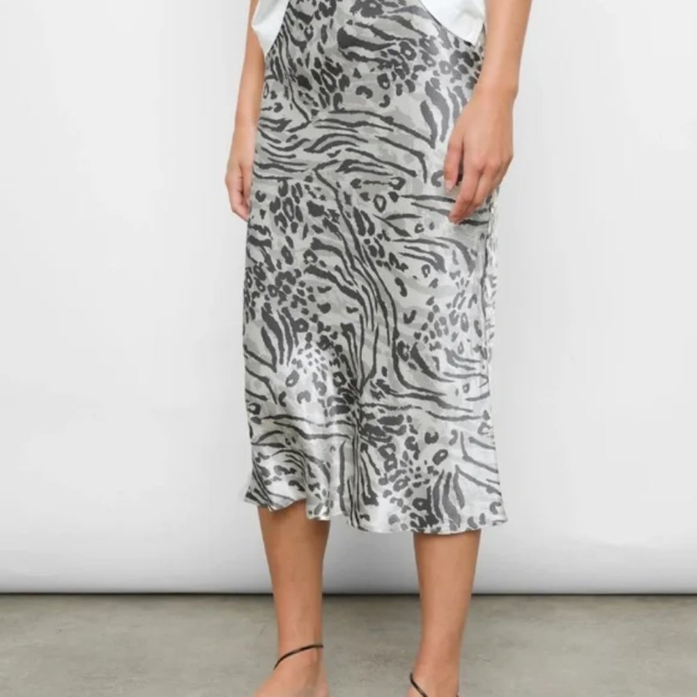 Rails Berlin Skirt in Ivory Bengal pattern size M